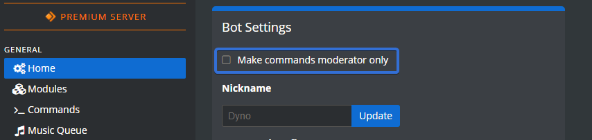 Faq - that means your make commands moderator only option is enabled disable it on the dashboard in the home tab as shown below